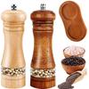 1Pc Manual Pepper Grinder Wooden Salt and Pepper Mills Multi-purpose Spice Tool Solid Wood Spices Grinder for Home Kitchen Household