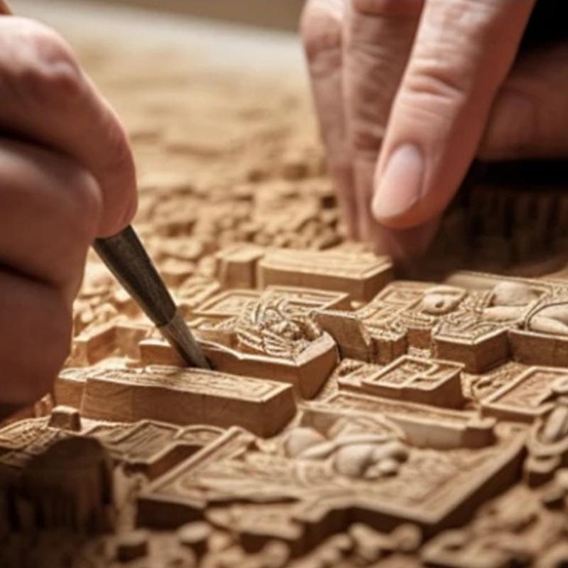 8/17pcs Square Handle Walnut Woodcarving Knife Set DIY Handmade Woodcarving Tools Woodcarving Knife