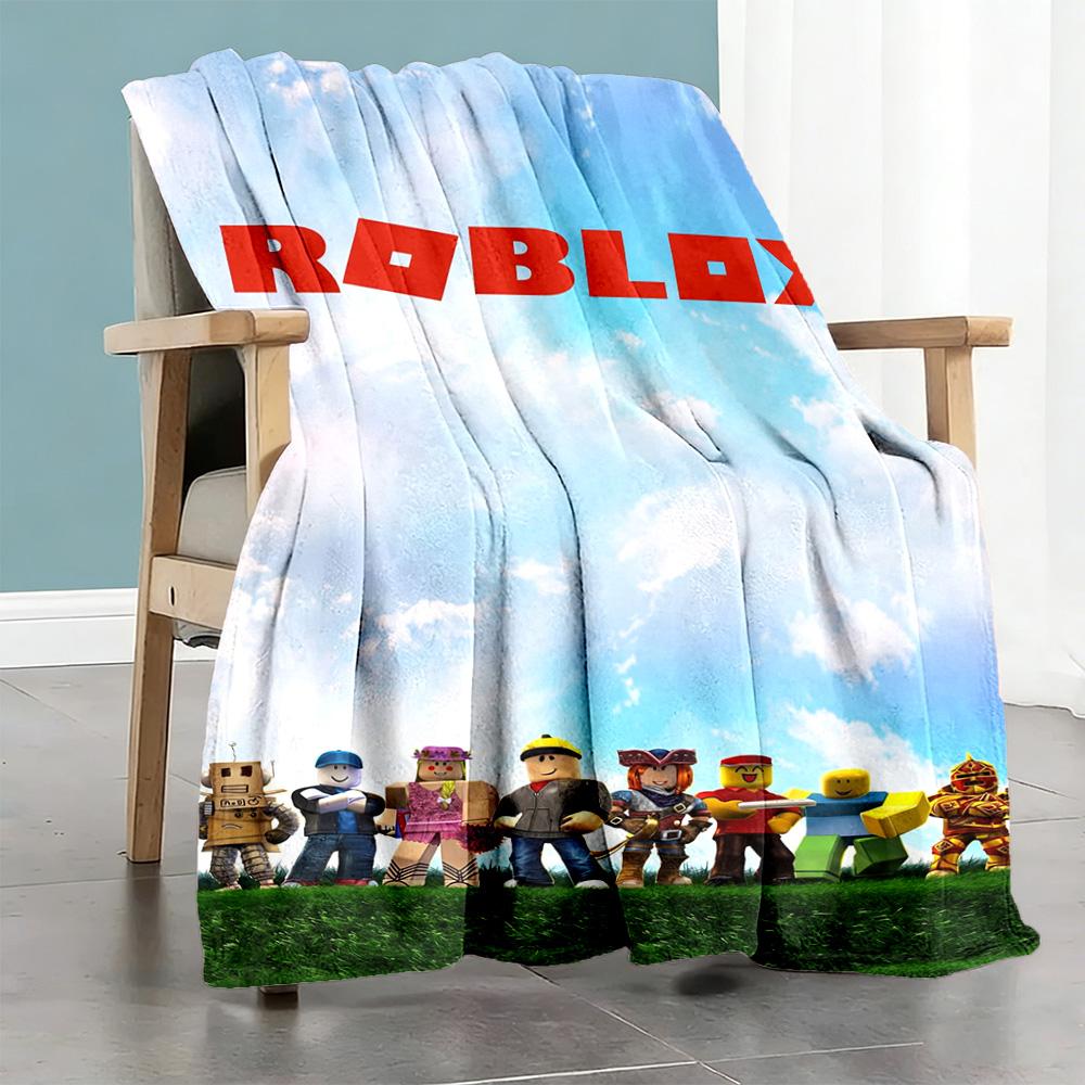 Roblox 176 Personalized Text Blanket Throw Personalized Blanket Durable Comfort Versatile for Picnics Bed Chair Seaside Four Seasons Multipurpose