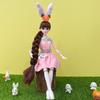 30 см Douluo Mainland Little Five Dance Rabbit Кукла Принцесса Костюмированная Кукла Подарок На День Рождения Девочка Игрушка