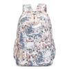 Cute Cat Print School Backpack for Girls Water Resistant Durable Casual Schoolbag Bookbag for Middle School Students