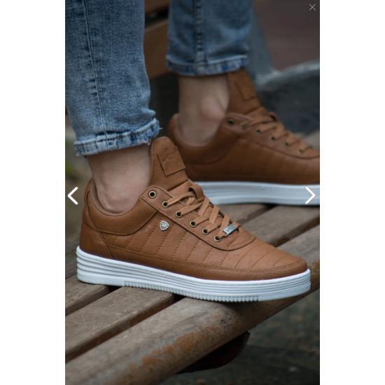 07 Camel Stitched Unisex Sneakers