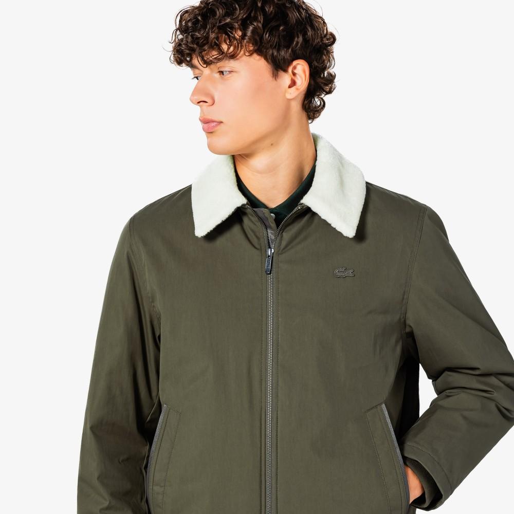 [lacoste] Men's Sherpa Collar Down Jacket BH772E-55NZBC