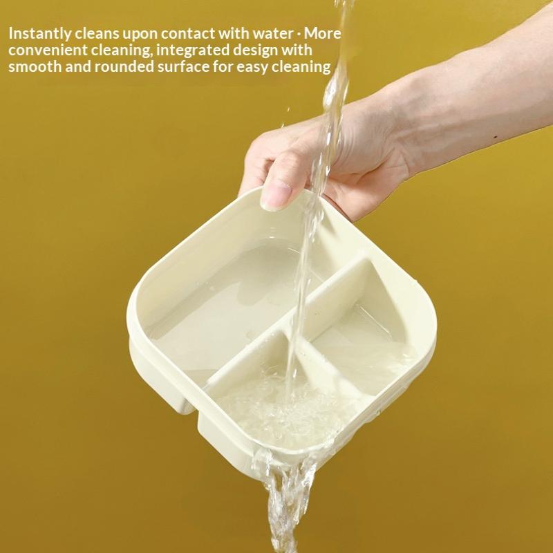 Portable Plastic Lunch Box With Compartment Microwave Safe Fruit Salad Lunch Container Kid Student Leak-Proof Bento Box
