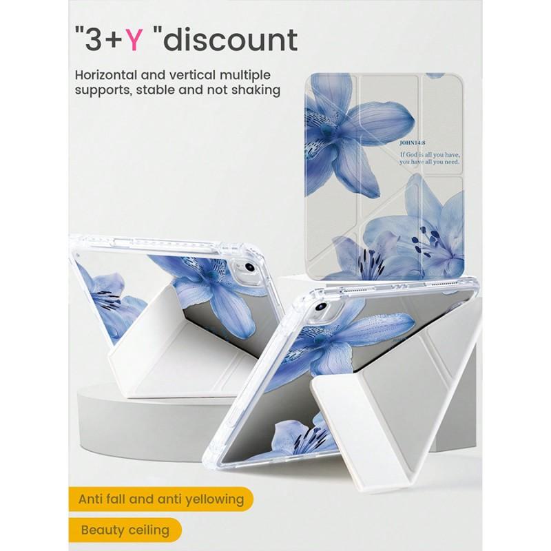 Acrylic Flip Cover Case IPad 10.2 Inch 7th 8th 9th Gen 10 11 Air 5 6 With Stand Magnetic Sleep Wake Anti-Scratch
