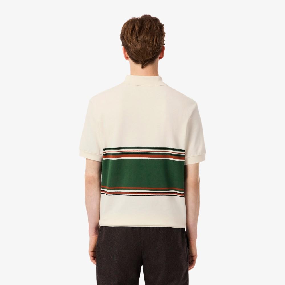 [lacoste] Men's MIF Stripe Short-Sleeve Polo Shirt PH5457-55NXFJ