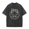Стирка Винтажная Металлическая Группа Gojira Графическая Футболка Fortitude Мужская Мода Ретро Рок Футболки Мужская Хлопковая Оверсайз Футболка