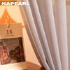 1PC NAPEARL Diamond Lattice Hollow Out Tulle Curtain Modern Elegant Living Room Sheer Curtain For Home Decor