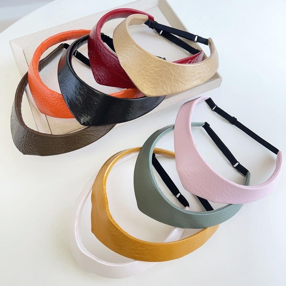 Кожаная женская повязка на голову Регулируемый обруч для волос Винтажная корона Повязка на голову Женские головные уборы