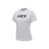 ANEW GOLF Женская однотонная круглая футболка с коротким рукавом_Wh