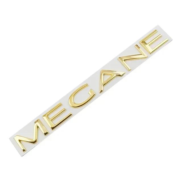 3D Car Metal Trunk Letters Words Logo Emblem Badge Decals Sticker For Renault Megane 1 2 3 4 5 RS GT Styling Parts Accessories n222