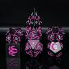 Zinc Alloy Hollow Polyhedral Colored Dice Set for D&D Dungeons & Dragons Role-Playing Board Game Right Angle