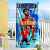 Lamine Yamal Personalized Text Beach Towel Super Soft & Absorbent Ideal for Travel Outdoor Swim Pool Yoga Surf Camping Hiking Gym Gift Holiday