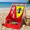Пляжное полотенце Racing Club De Lens Crest, Быстросохнущее, Легко в уходе, Подходит как для фитнеса, так и для пляжного отдыха, Спортивный незаменимый аксессуар