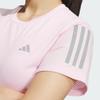Adidas Быстросохнущая футболка для бега Own The Run Cooler, женские топы, прозрачно-розовый JF1478