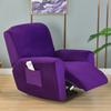 Velvet Plush Recliner Chair Covers 4 Piece/set for Reclining Chair, Recliner Cover Feature Thick Luxury and Soft Fabric with Elastic Bottom, Anti-Slip