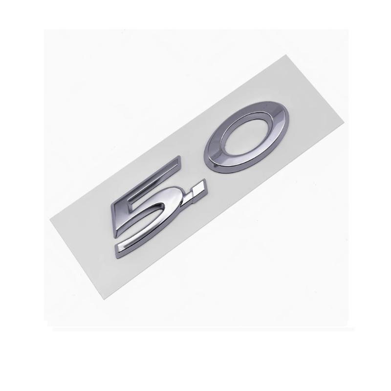 3D ABS V6 V8 3.0 5.0 Car Letter Emblem Badge Fender Rear Trunk Sticker For Jaguar F-TYPE E-PACE F-PACE XE XF XJL 20T 25T 30T 35T