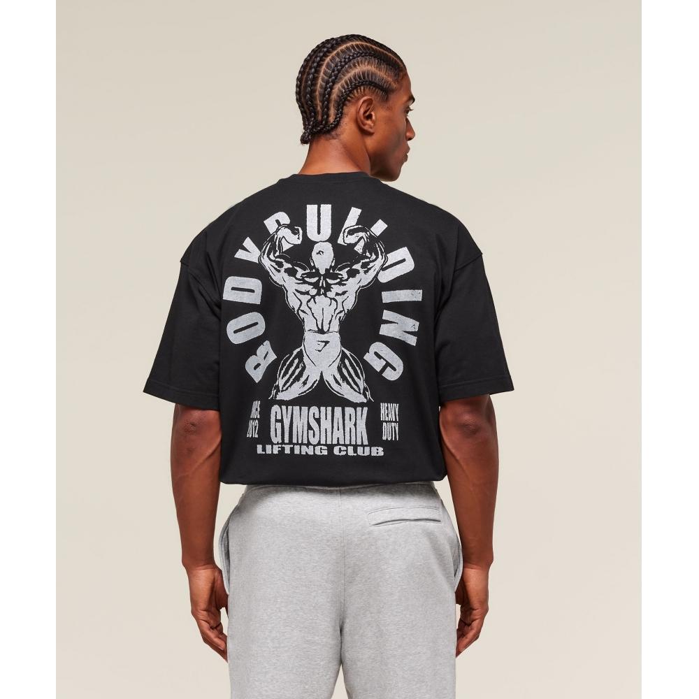 Gymshark Футболка Lifting Club Flex черная A2b8m Bb2j