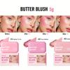 Butter Blush Cream Brightens and Improves Complexion Highlighting and Contouring Matt Blush Cream Blush Is Suitable for All Skin Types.