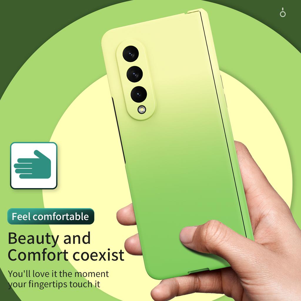 Складной чехол для телефона с точным вырезом для Samsung Galaxy Z Fold 3 4 Fold4 5g Fold3 Fold2 Fold 2 со стеклянной пленкой Temprepred