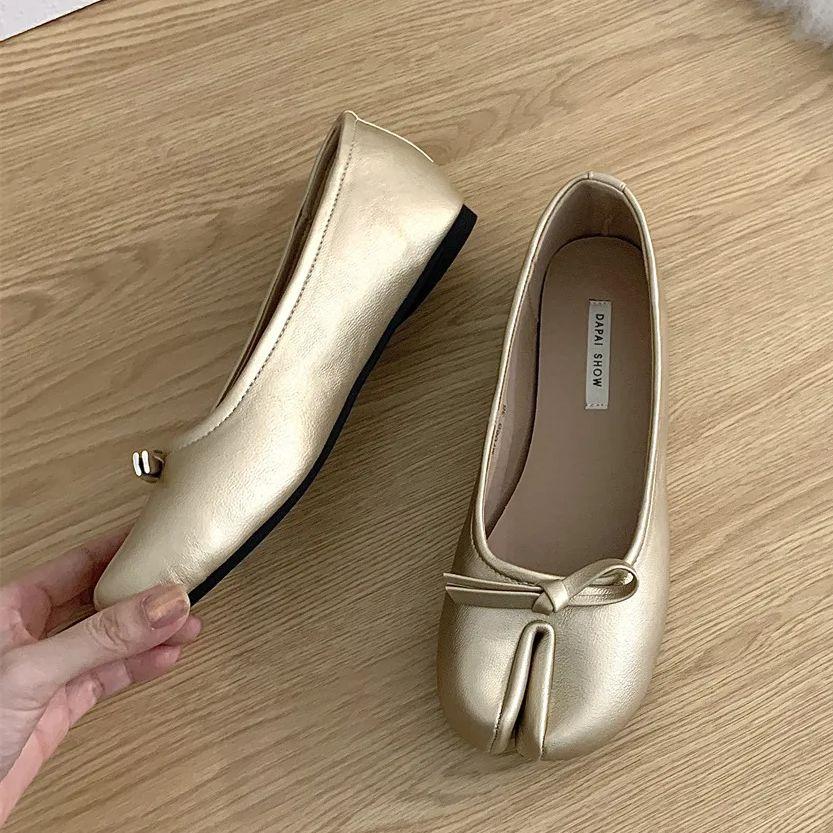 Модные IPPEUM Женские Таби Туфли Красные С Раздельным Носком Балетки 2024 Новые Мэри Джейн Балерины Zapatos Mujer