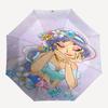 Princess Jasmine, Fantasy Themed Automatic Opening and Closing Umbrella, Brightly Colored 8-rib Portable Umbrella, Suitable for Men and Wome