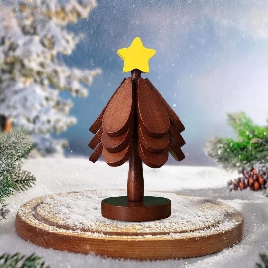 3/4Pcs Christmas Tree Trivets for Hot Dishes Tree Shape Bamboo Potholder with Holder for Pans Bowls Plates Teapots Coasters Home Table Decor