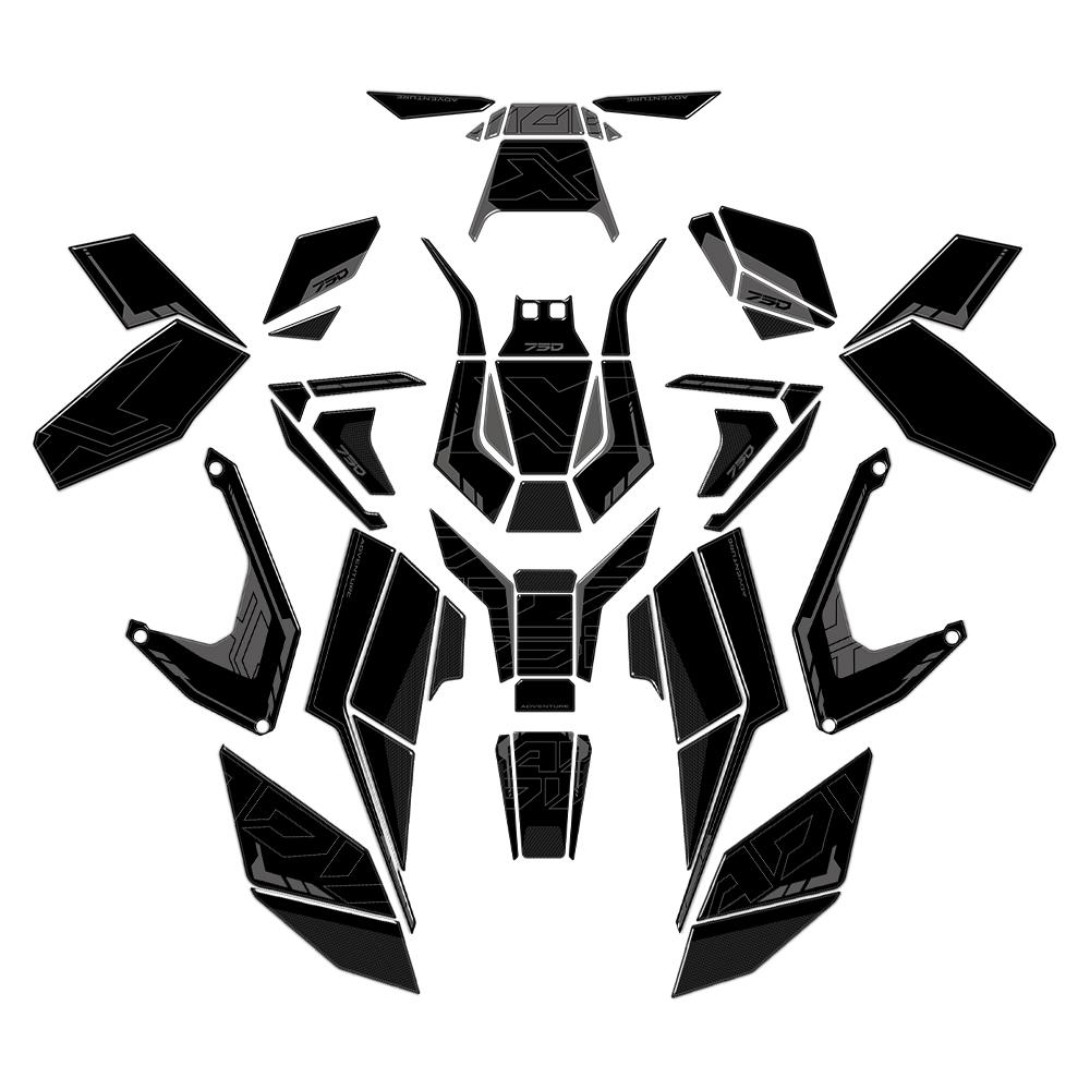 For X-ADV 750 X ADV750 2025 Accessories Motorcycle 3D Epoxy Sticker Protection Kit Tank Pad Complete Stickers