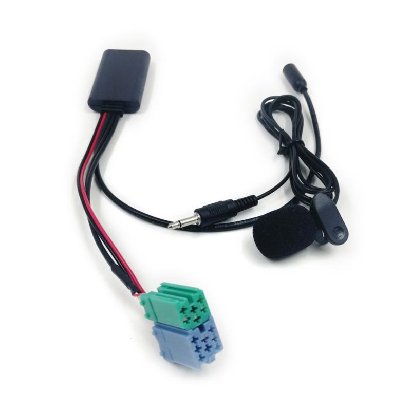 Адаптер AUX Микрофон Беспроводной Bluetooth-совместимый 6-контактный 8-контактный соединительный кабель-адаптер для радио Becker
