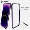 Cases For iPhone 14 13 12 11 Pro Max Metal Frame Aluminum Bumper Case For Iphone XS XR Shell Protective Phone Accessories