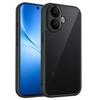 Совместим с VIVO V60lite и OPPO A6 PRO, Матовый Прозрачный Черный Противоударный Чехол