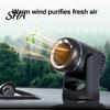 Portable Desktop Heater Car Defroster, 12V Compact Electric Heating Fan for Appliance Auto Windshield Defogging, Space with Adjustable Air Outlet
