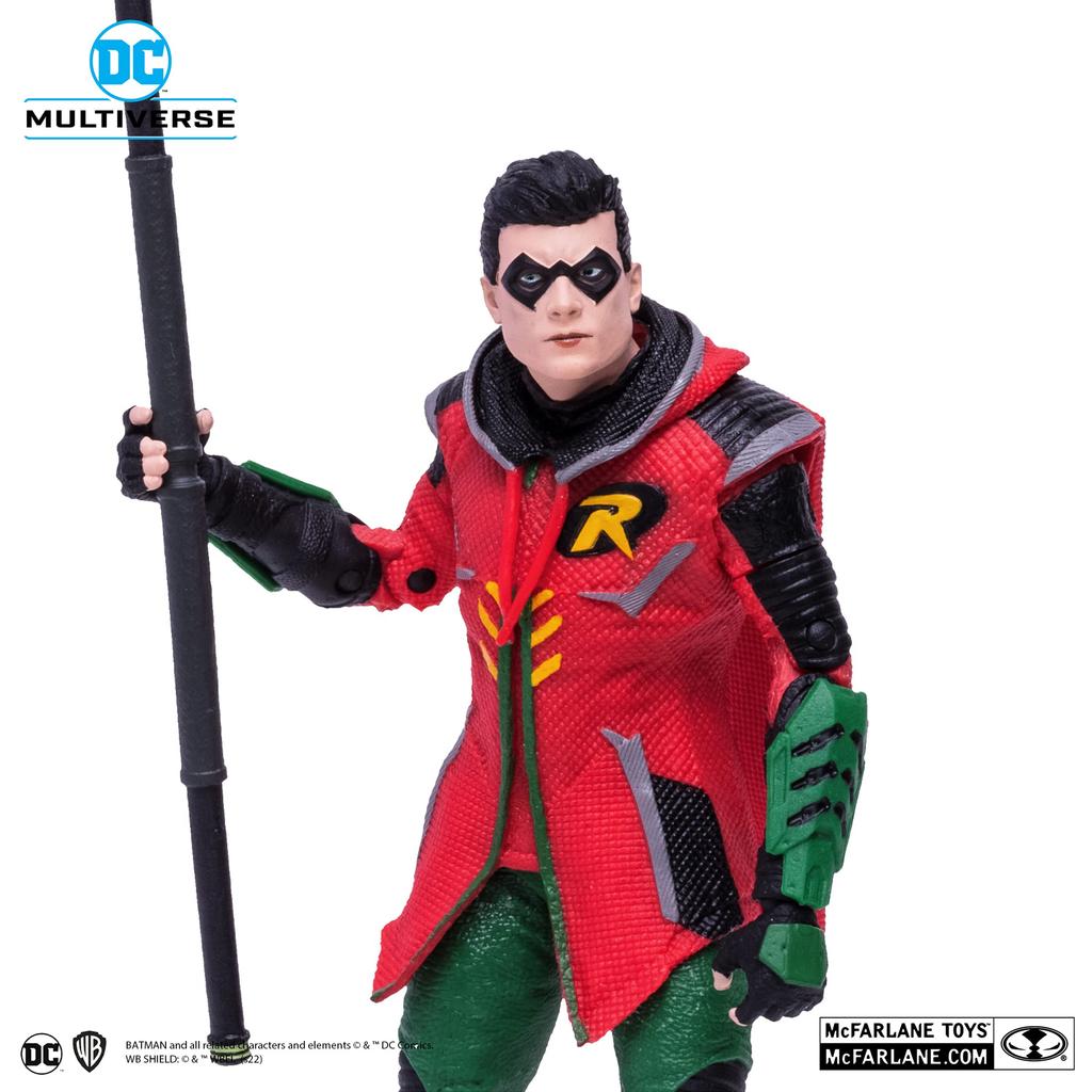 DC Multiverse DC Comics Gotham Knights Robin 7-дюймовая фигурка красного цвета, примерно 18 см в высоту 15377 #111