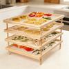Food Drying Rack Stackable Multi-Tier Drying Rack Framed Mesh Pasta Drying Rack for Quick Air Drying Fruits Vegetables Herbs