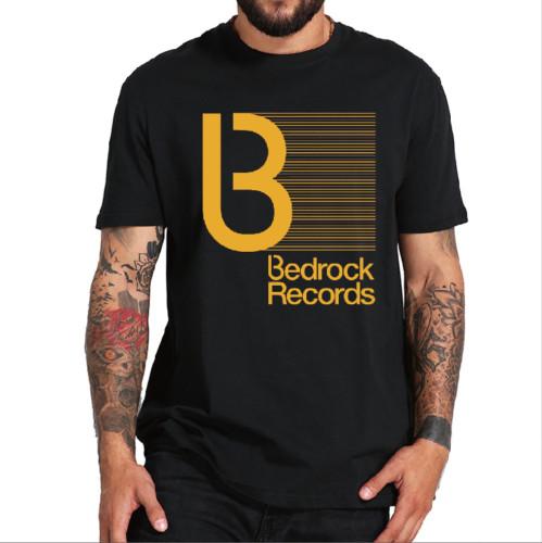 Bedrock Records Прогрессив Хаус Музыкальная Пластинка Мужская Футболка Хлопковая Унисекс Футболка