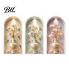 Peel And Stick Wall Art 3Pcs Arched Flower Stickers, Boho Style Floral Plant Decals, Self Adhesive PVC Wallpaper for Cabinet Door Decor Living