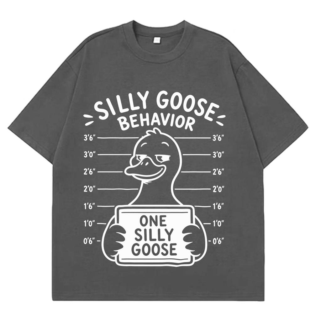 Got Too Silly Goose Funny Meme Graphic T Shirt Unisex Unisex Casual Pure Cotton Vintage Short Sleeve Fashion Tshirts Streetwear