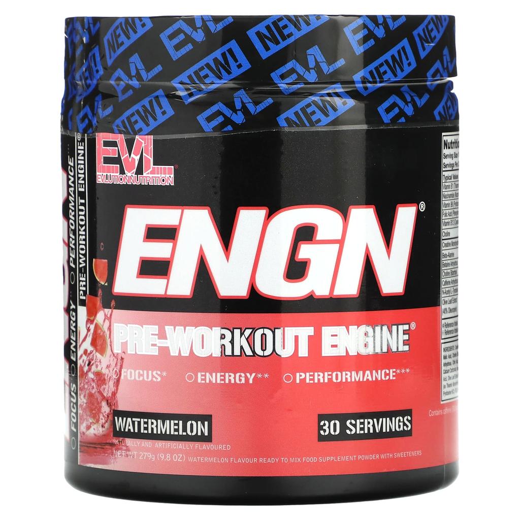 EVLution Nutrition, ENGN, Pre-Workout Supplement, Watermelon Flavor, 9.8 oz (279 g)