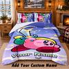 Kirby Custom Name 3Pcs Bedding Set 1 Bed Sheet 2 Pillowcases Bedroom Home Decor