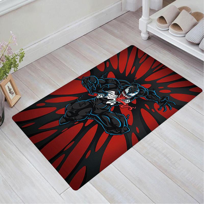 1pc Venom Pattern Area Rug Soft Flannel Floor Mat for Living Room,Office,Bedroom and Carpet,Sofa Coffee Table Floor Mat