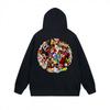 Mens Hooded Zip-Up Sweatshirt With Letter Print Loose Fit Cotton Pullover Winter Daily Wear