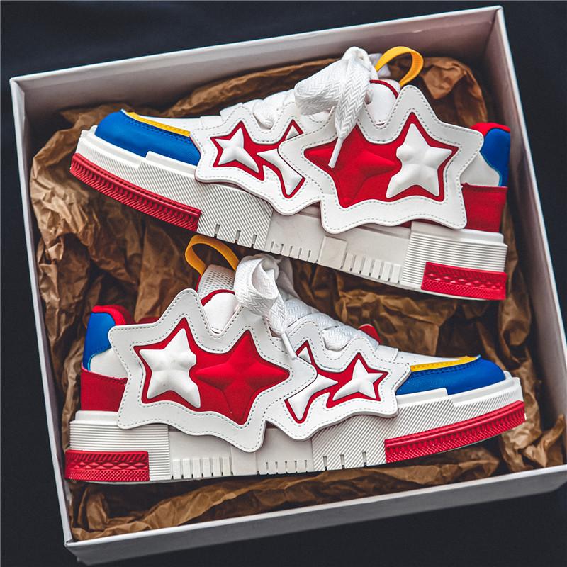 Высококачественная персонализированная обувь знаменитостей, низкая мужская обувь, модные новые толстые подошвы, новая спортивная обувь, увеличивающая рост