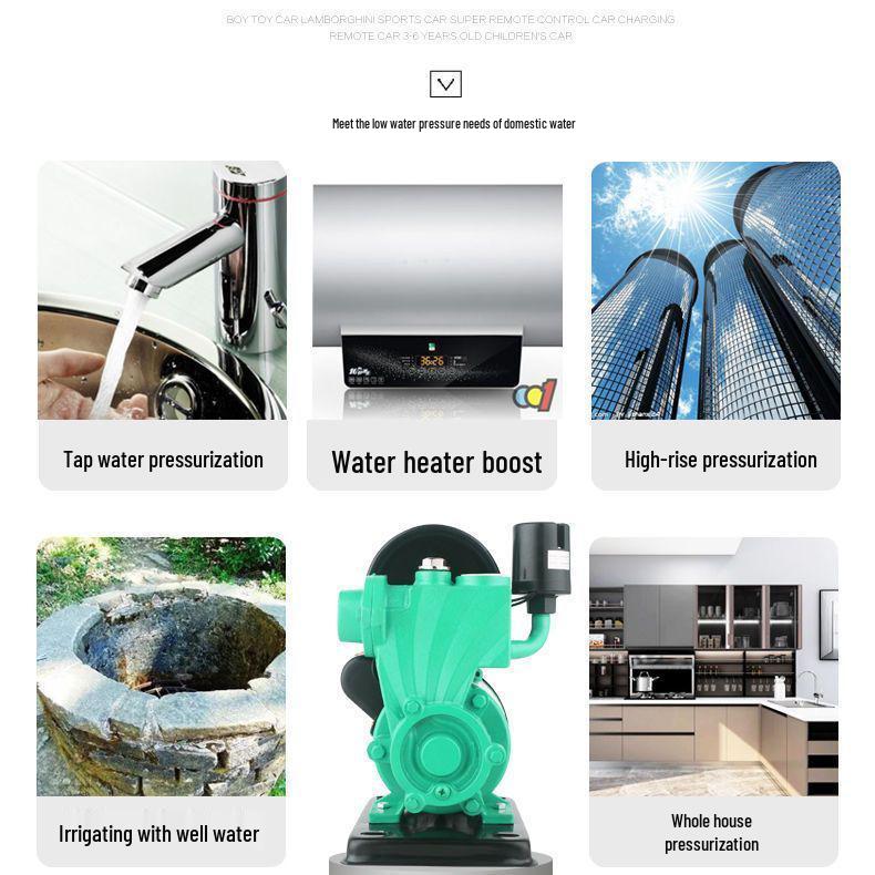 Бытовой автоматический насос-повыситель 220 В для систем скважинной и водопроводной воды