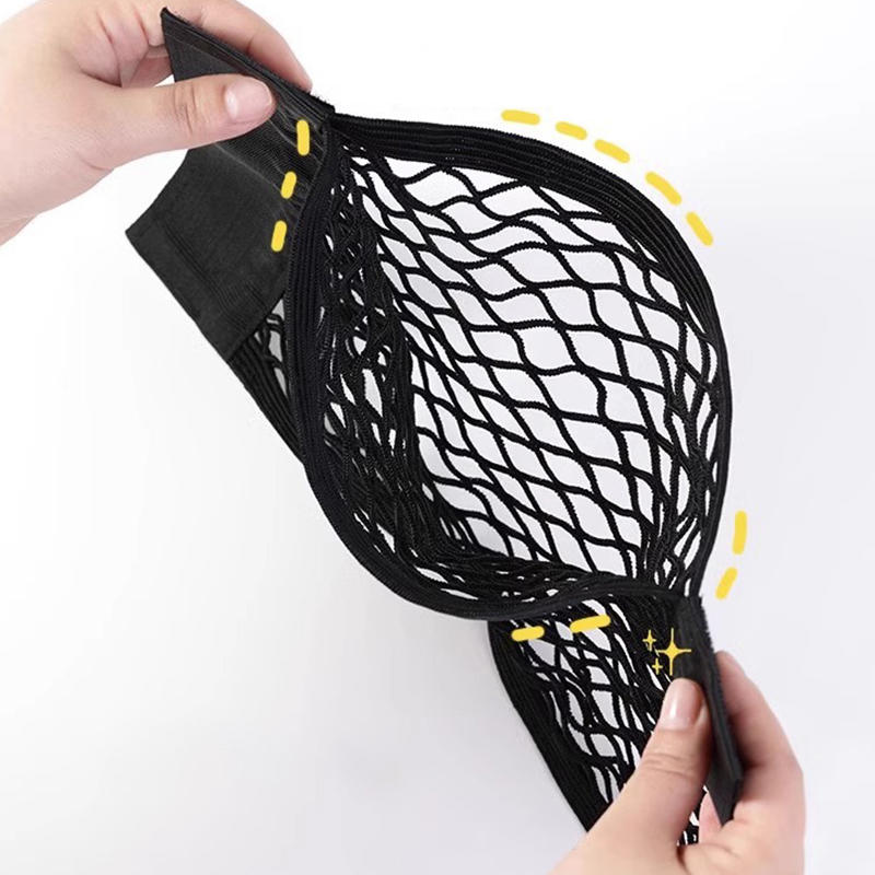 1 шт. Универсальная сетчатая грузовая сетка, настенная наклейка, сумка для хранения, сетка для хранения, подходит для багажника автомобиля, не требуется пробивка, сетка для хранения