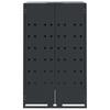 2 Ton Waste Bin Enclosure in Anthracite 138 x 79 x 117 cm Steel