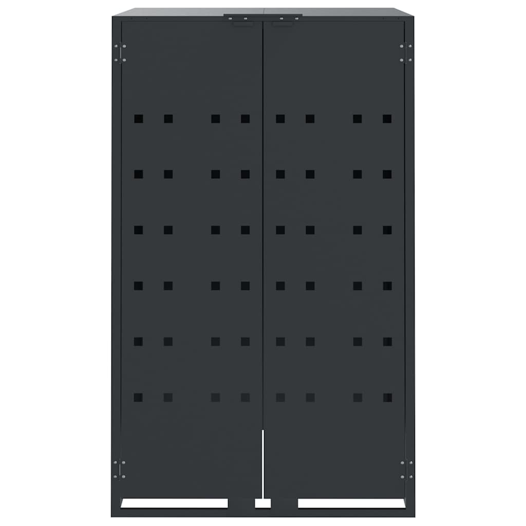 2 Ton Waste Bin Enclosure in Anthracite 138 x 79 x 117 cm Steel
