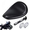 Motorcycle Solo Synthetic Leather and Universal Fit for Black One+lifestyle Seat, Neoprene, Choppers,
