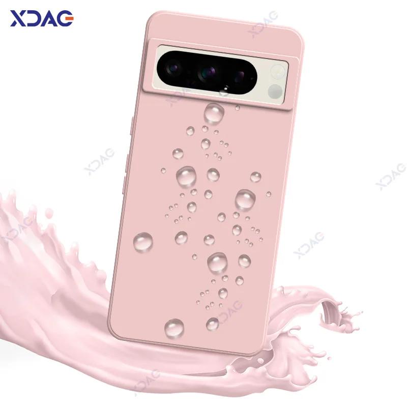 Милые чехлы для телефонов Google Pixel 8 8A Pro 5G, полностью мягкая роскошная квадратная задняя крышка из жидкого силикона, сумка для Google8Pro Pixel8A