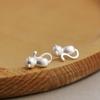 Fashion Silver Color Hypoallergenic Cute Cat Stud Earrings for Women Gift Jewelry Female Brincos Bijoux