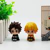 8Pcs/Set Q Version Demon Slayer Action Figure, Sitting Ghost Doll, Tanjiro, Nidouzi, Inosuke, Zenizu Movie Model Toys, Gifs